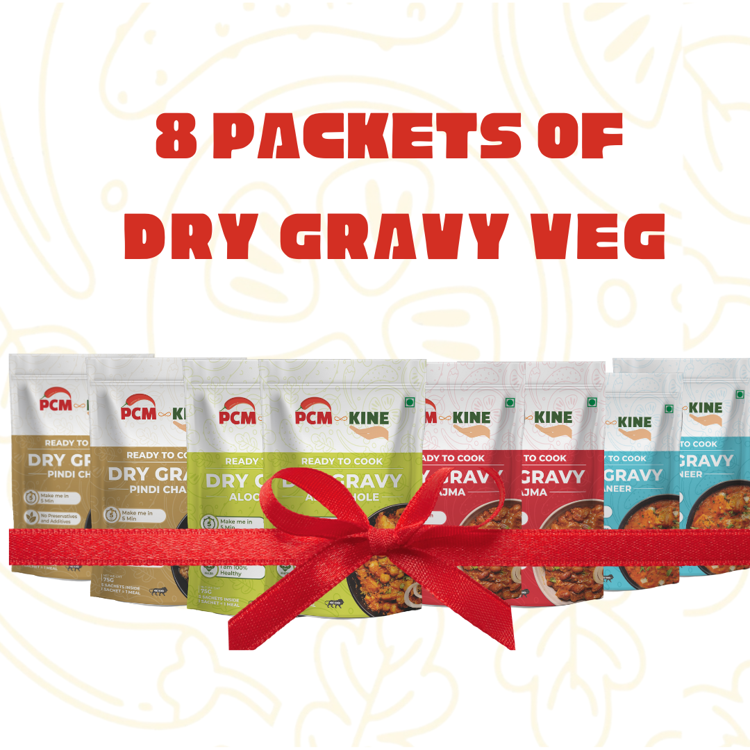 Instant  Dry Gravy meal Ready to cook Combo veg