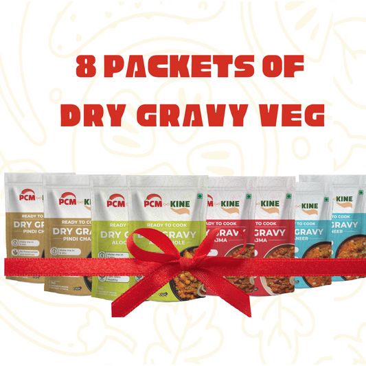 Instant  Dry Gravy meal Ready to cook Combo veg