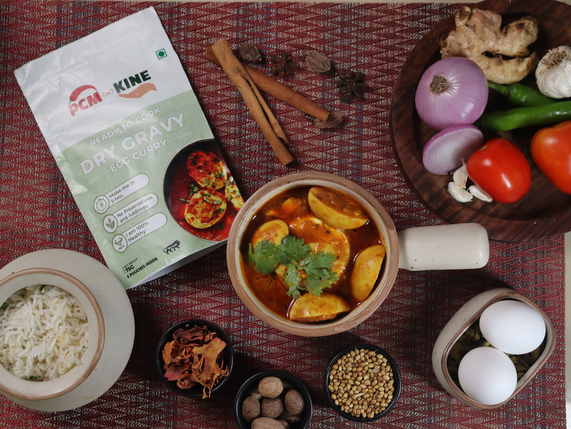 Healthy and easy egg curry