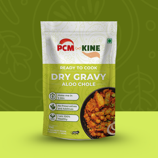 Aloo Chole Dry Gravy